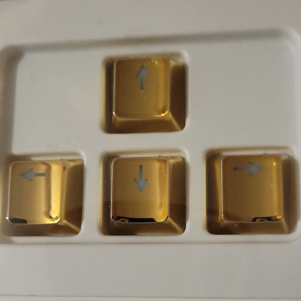 NORTH Tortoise, Gold, and Cheetah Key Cap Set Arrow Keys and Spacebar (4) Packs